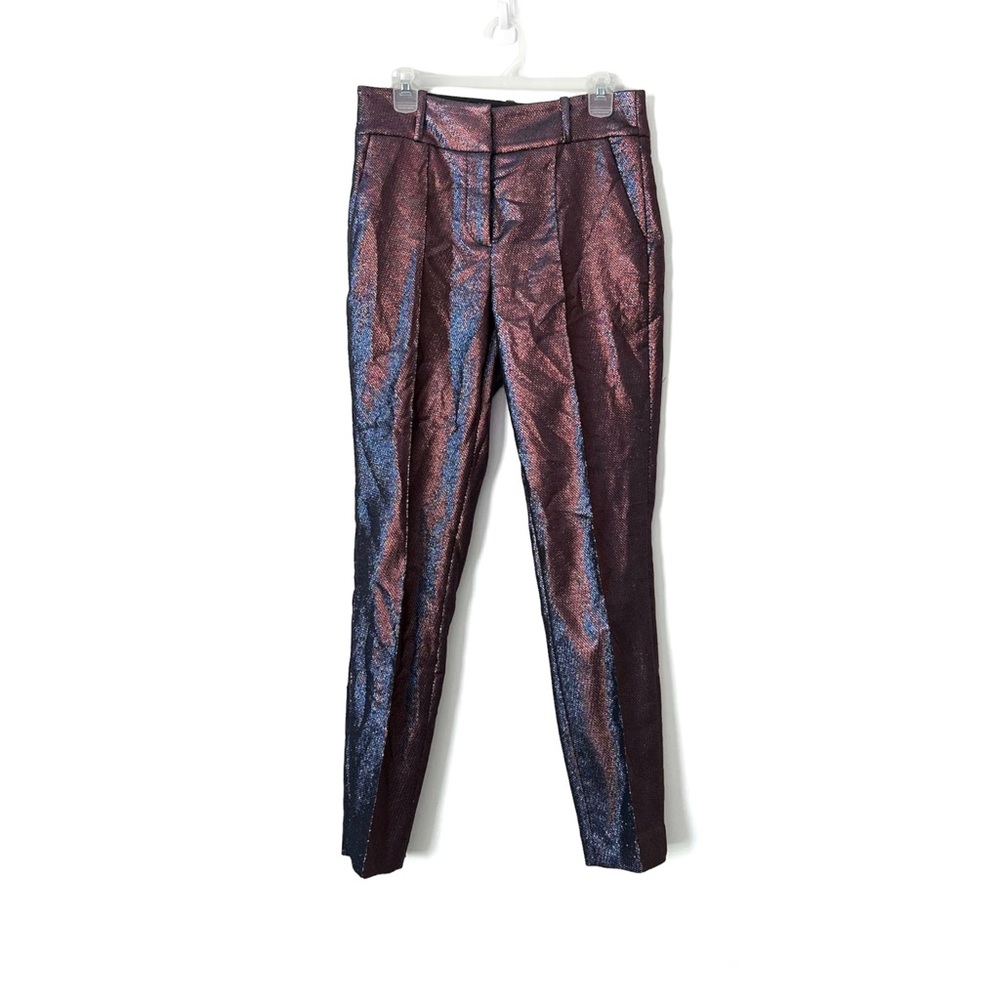 VERONICA BEARD Ashburn Metallic Blazer/Pants Full Suit Set Sz 6 - Picture 9 of 13